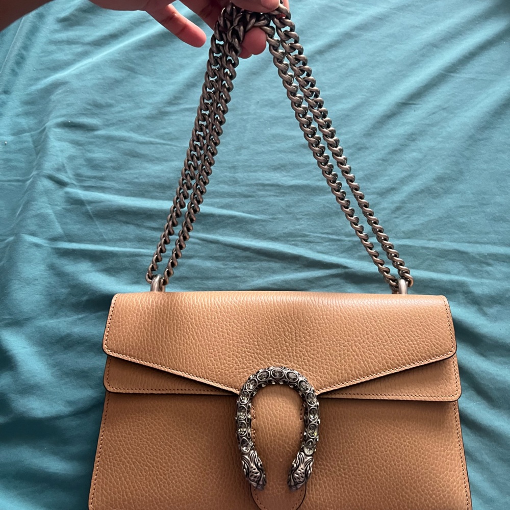 GUCCI DIONYSUS BAG IN TAN - size small